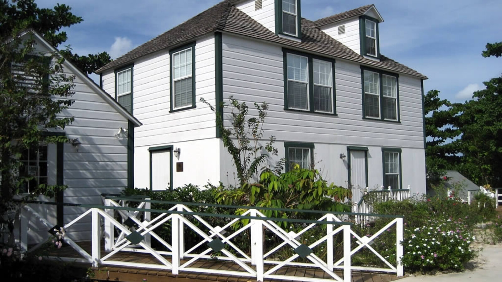 The historic Mission House at Bodden Town, Grand Cayman - the colonial-era civic structure characteristic of Cayman through the 1940s when the islands were a quiet British dependency administered from Jamaica