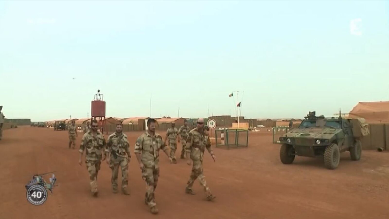 French and Malian military personnel northeast of Gao during Operation Barkhane, 2017