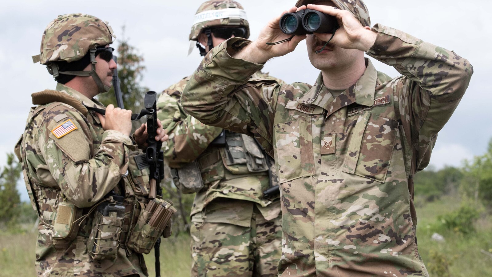 Maine National Guard and partner forces conducting battlefield training during Exercise Immediate Response 23 in Boljanici, Montenegro, May 2023