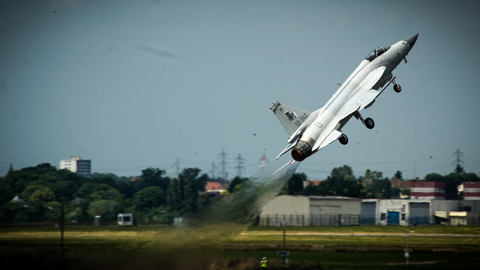 Pakistan Air Force JF-17 Thunder on display at the Paris Air Show 2015