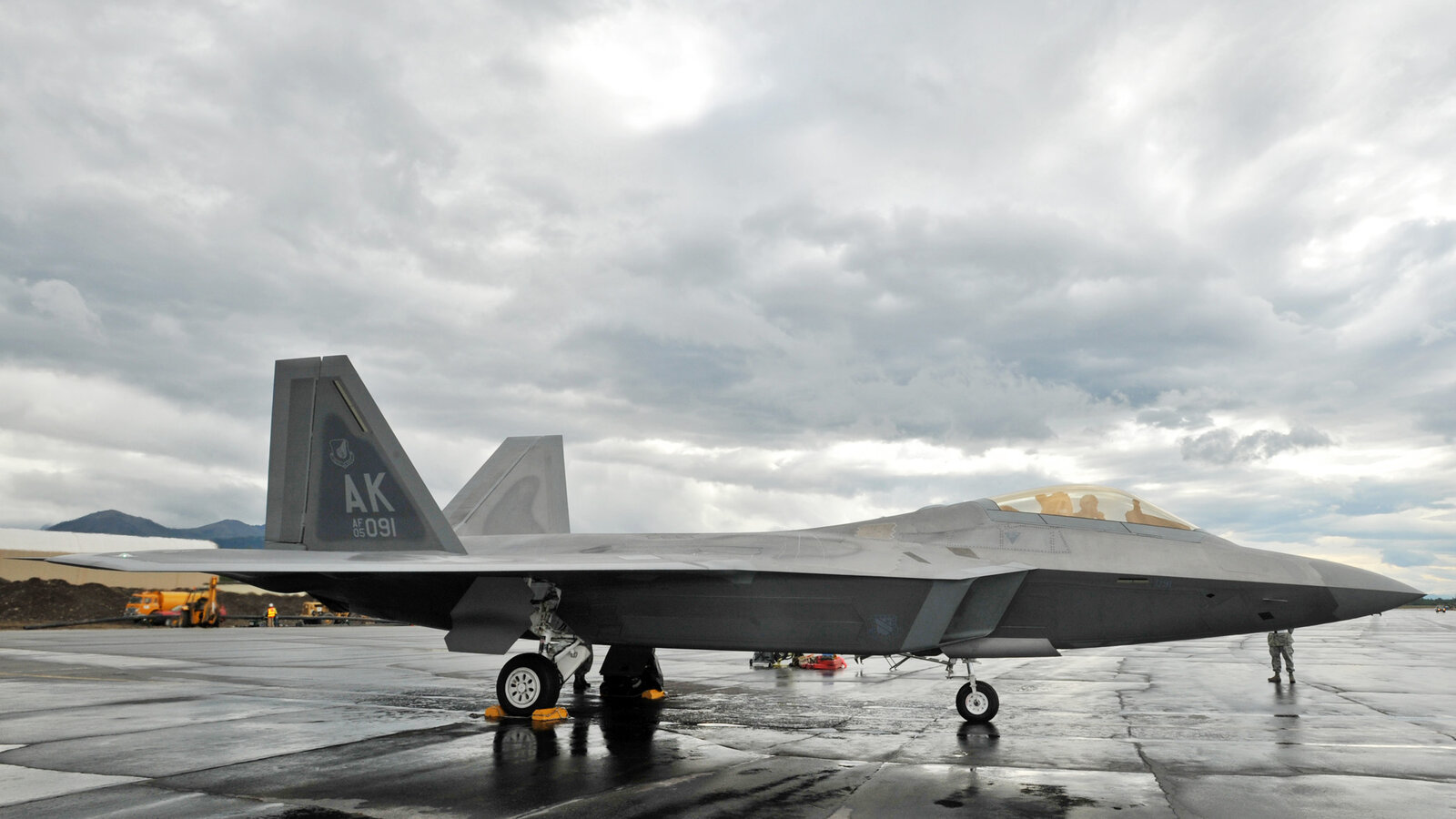 F-22 Raptor of the U.S. Air Force on a training mission at Red Flag Alaska, July 2009